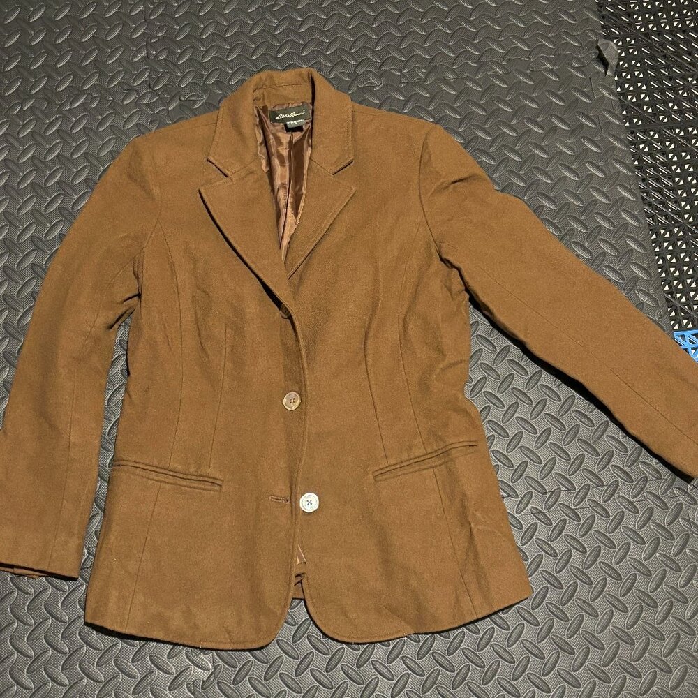 Eddie Bauer Tan Wool Blazer